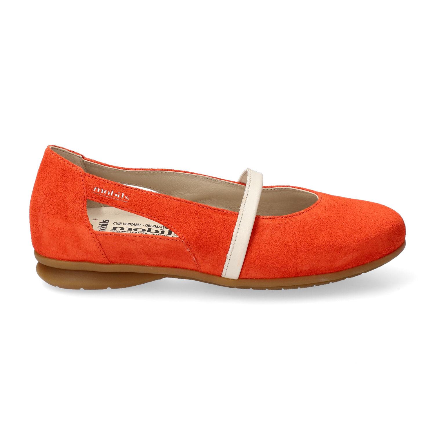 Ballerines femme modèle Samya Orange - Mephisto